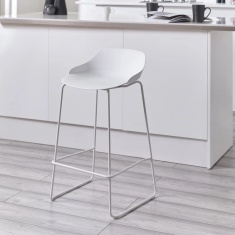 Julian Bowen Rocco Stool - White