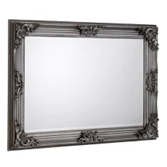 Julian Bowen Rococo Wall Mirror - Pewter