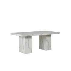 Julian Bowen Rome Dining Table - White