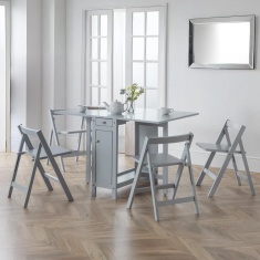 Julian Bowen Savoy Dining Set - Light Grey