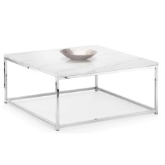 Julian Bowen Scala Marble Top Coffee Table - White