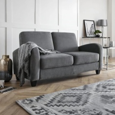 Julian Bowen Vivo 2 Seater Sofa - Dusk Grey Chenille