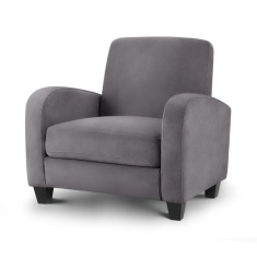 Julian Bowen Vivo Chair - Dusk Grey Chenille