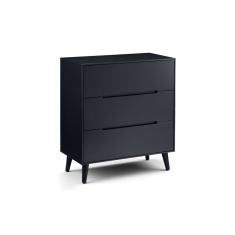 Julian Bowen Alicia 3 Drawer Chest - Anthracite