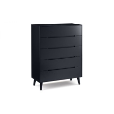 Julian Bowen Alicia 5 Drawer Chest - Anthracite