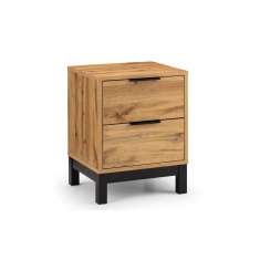 Julian Bowen Bali 2 Drawer Bedside - Light Oak