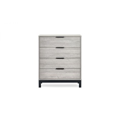 Julian Bowen Bali 4 Drawer Chest - Grey Oak