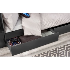 Julian Bowen Camelot Bunk Bed with Staircase - Anthracite