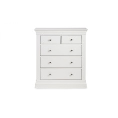 Julian Bowen Clermont 3+2 Drawer Chest - Light Grey