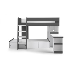 Julian Bowen Eclipse Bunk Bed - Charcoal & White