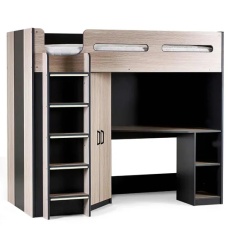 Julian Bowen Hercules High Sleeper - Woodgrain & Anthracite