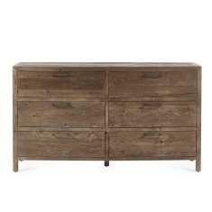 Julian Bowen Heritage 6 Drawer Wide Chest