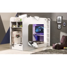 Julian Bowen Impact Gaming Bunk - White