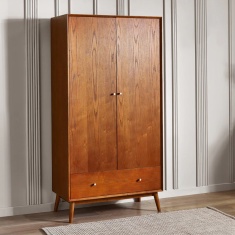 Julian Bowen Lowry 2 Door 1 Drawer Wardrobe