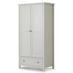 Julian Bowen Maine 2 Door Combination Wardrobe - Dove Grey
