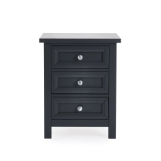 Julian Bowen Maine 3 Drawer Bedside - Anthracite