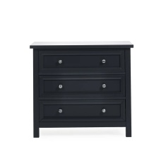 Julian Bowen Maine 3 Drawer Wide Chest - Anthracite