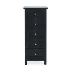 Julian Bowen Maine 5 Drawer Tall Chest - Anthracite