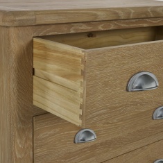 Julian Bowen Memphis 3 Drawer Chest - Limed Oak