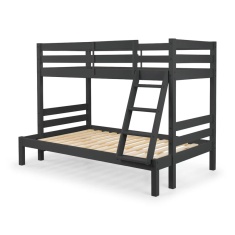 Julian Bowen Merlin Triple Sleeper Bunk Bed - Anthracite