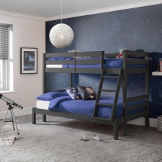 Julian Bowen Merlin Triple Sleeper Bunk Bed - Anthracite Julian Bowen Merlin Triple Sleeper Bunk Bed - Anthracite