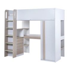 Julian Bowen Ocean Highsleeper Pale Wood & White