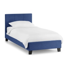 Julian Bowen Rialto Bed - Dark Blue Linen