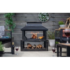 La Hacienda Stonehurst Fireplace