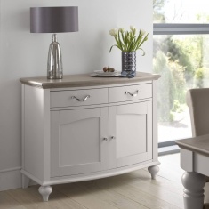 Montreal Narrow Sideboard - Grey Washed Oak & Soft Grey