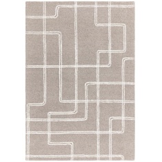 Asiatic Ada Geometric Wool Rug - Grey Asiatic Ada Geometric Wool Rug - Grey