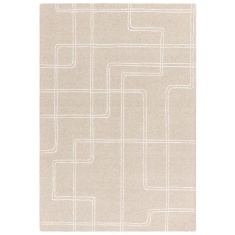 Asiatic Ada Geometric Wool Rug - Sand Asiatic Ada Geometric Wool Rug - Sand