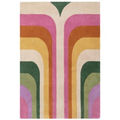Asiatic Romy 01 Retro Geometric Rug - Pink Asiatic Romy 01 Retro Geometric Rug - Pink