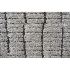 Mastercraft 014-0002/2131 Dune Shaggy Rug - Grey/Silver