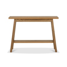 Brandon Rustic Oak Console Table With Shelf