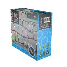 Festive 1000 Glow-Worm Lights - Aurora