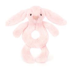 Jellycat Bashful Bunny Ring Rattle - Pink