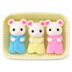 Sylvanian Families Marshmallow Mouse Triplets Sylvanian Families Marshmallow Mouse Triplets