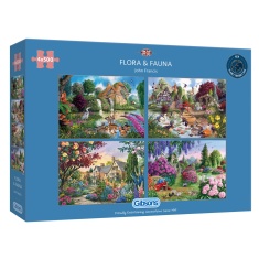 Gibsons Flora & Fauna 4 x 500 Piece Puzzle Gibsons Flora & Fauna 4 x 500 Piece Puzzle