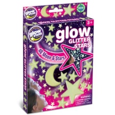 Brainstorm Glow Glitter Stars