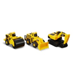 Caterpillar Metal 3 Pack - Wheel Loader, Excavator & Steam Roller