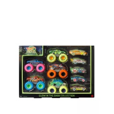 Hot Wheels Monster Trucks Glow In The Dark Collection - 10 Pack