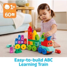 Mega Bloks 60 Piece ABC Learning Train