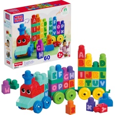 Mega Bloks 60 Piece ABC Learning Train