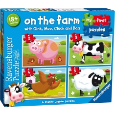 Ravensburger On the Farm My First Puzzles 2/3/4/5 Piece Ravensburger On the Farm My First Puzzles 2/3/4/5 Piece