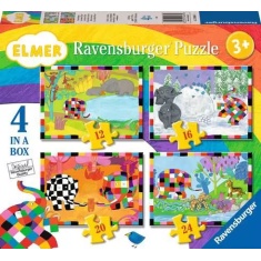 Ravensburger Elmer 4 in a Box Puzzle