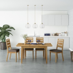 Hardwick Oak Compact Extending Dining Table