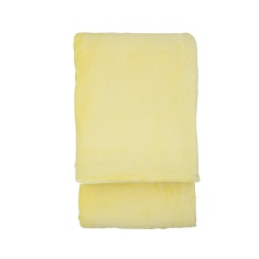 Santa Fe Fleece Super Soft Throw 200cm x 220cm- Lemon