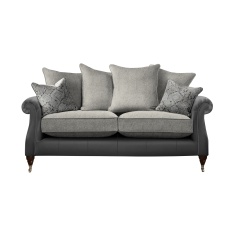 Parker Knoll Eastbury Large 2 Seater Pillow Back Leather/Fabric Sofa