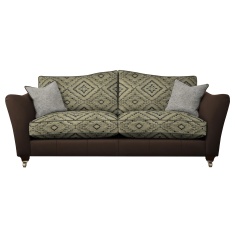 Parker Knoll Harriet Grand Formal Back Leather/Fabric Sofa