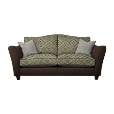 Parker Knoll Harriet Large 2 Seater Formal Back Leather/Fabric Sofa Parker Knoll Harriet Large 2 Seater Formal Back Leather/Fabric Sofa